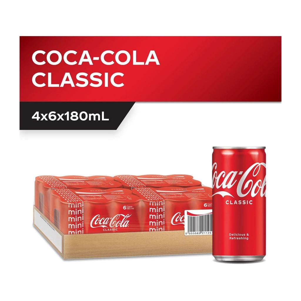 Coca-Cola Classic 180ml Mini Cans (24s) - Image 2