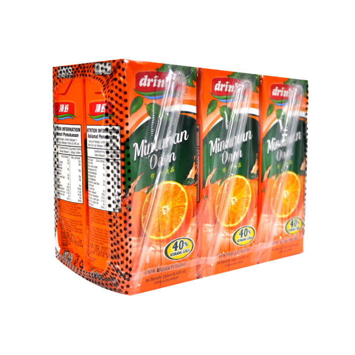 DRINHO Orange Drink 6x250ml - Image 3