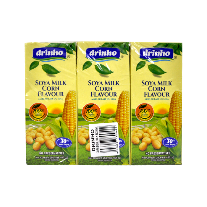 DRINHO Soya Milk Corn Flavour Drink 6x250ml - Image 2